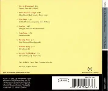 Dave Brubeck & Paul Desmond - 1975: The Duets (1975) {Verve Originals 0602527068633 rel 2009}