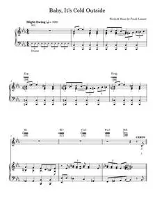 Baby, It's Cold Outside - Cerys Matthews, Tom Jones (Piano-Vocal-Guitar (Piano Accompaniment))