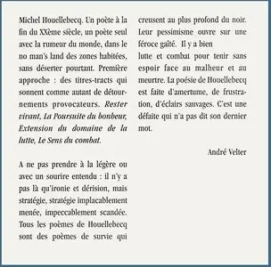Michel Houellebecq, "Le sens du combat"