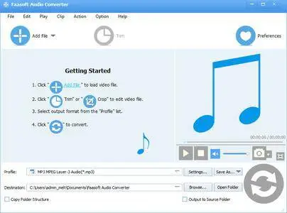 Faasoft Audio Converter 5.4.12.6044 Multilingual Portable