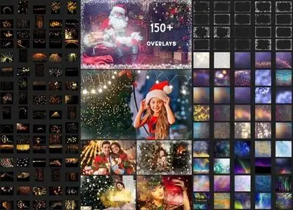 150+ Holiday Overlays Collection for Photoshop