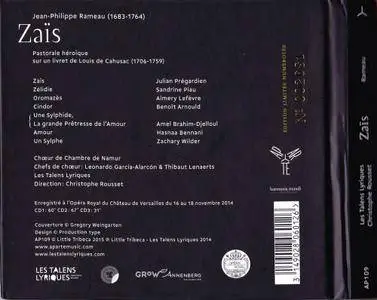 Les Talens Lyriques, Christophe Rousset - Rameau: Zais (2015)