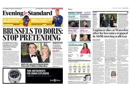 London Evening Standard – September 18, 2019
