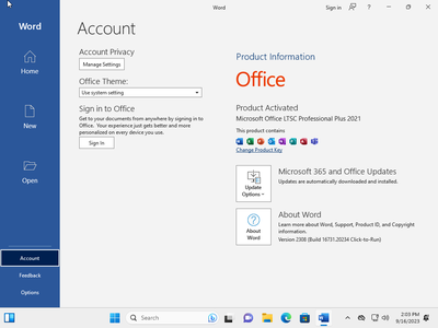 Windows 11 Pro 22H2 Build 22621.2283 (No TPM Required) With Office 2021 Pro Plus Multilingual Preactivated September 2023