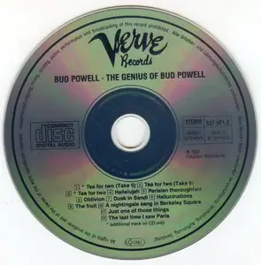 Bud Powell - The Genius of Bud Powell (1951) {Verve 827 901-2 rel 1988}