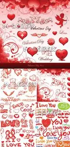 Valentines Design Elements