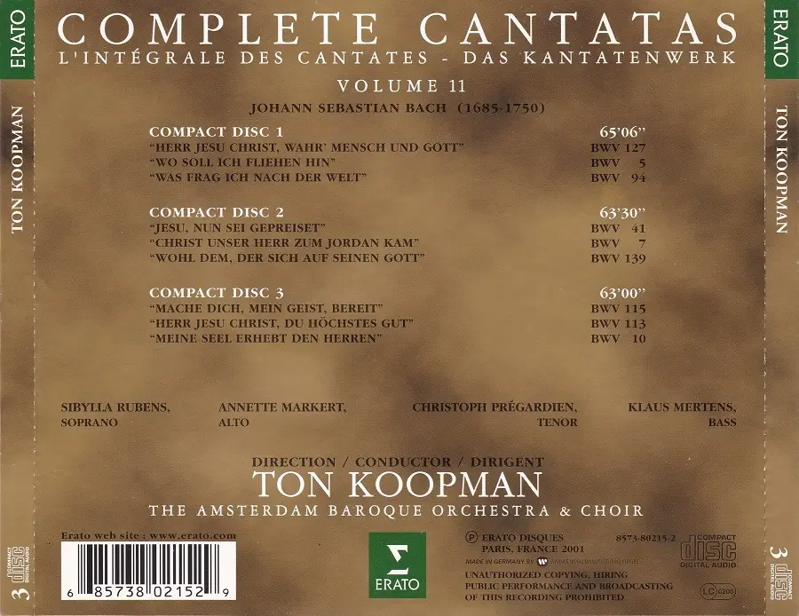 Ton Koopman, Amsterdam Baroque Orchestra & Choir - Johann Sebastian ...