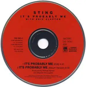 Sting - It's Probably Me (1992)