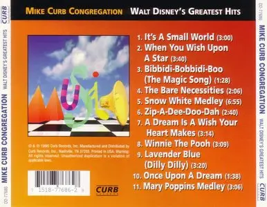 Mike Curb Congregation - Walt Disney's Greatest Hits (1995) *Re-Up New Rip*