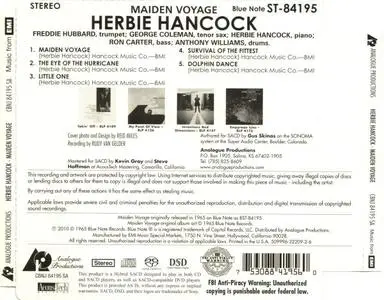 Herbie Hancock - Maiden Voyage (1965/2010) {Analogue Productions} [SACD Redbook Layer]