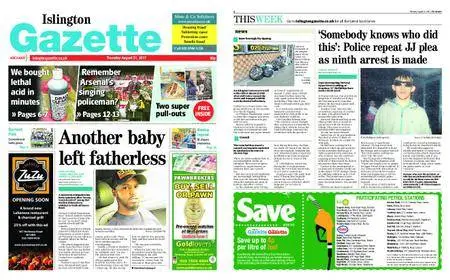 Islington Gazette – August 31, 2017