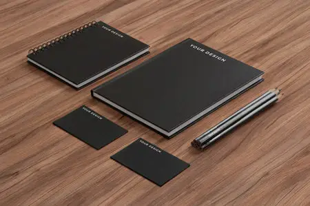 Mockup Template - Stationery with Notebook