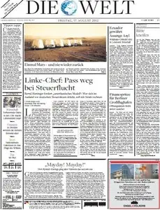 Die Welt vom 17. August 2012