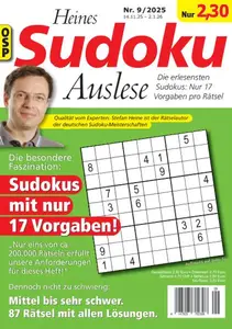 Heines Sudoku Auslese - Nr.9 2025