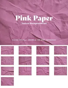 EE - Pink Paper Texture Background Set QC3K4T5