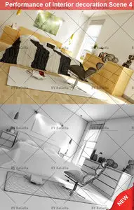 Performance of interior decoration Scene 4 / 10