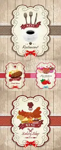 Food elegant cards