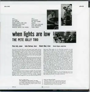 The Pete Jolly Trio - When Lights Are Low (1956) {2004 Japan RCA-BMG Mini LP K2-24bit Remaster BVCJ-37422}