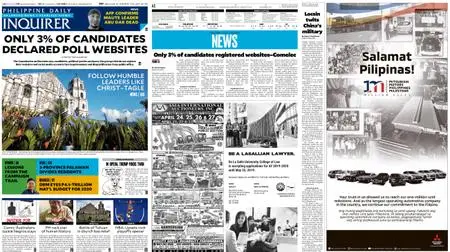 Philippine Daily Inquirer – April 15, 2019