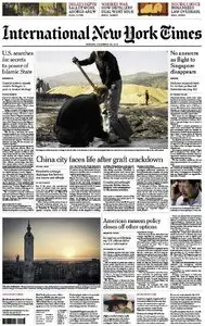 International New York Times - Monday, 29 December 2014