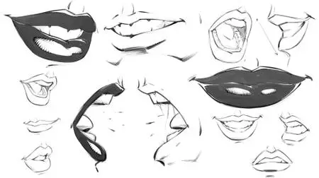 How to Draw Comic Style Mouths - Step by Step