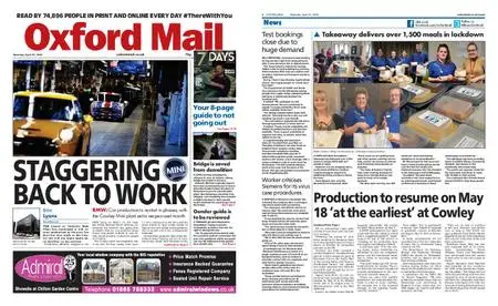 Oxford Mail – April 25, 2020