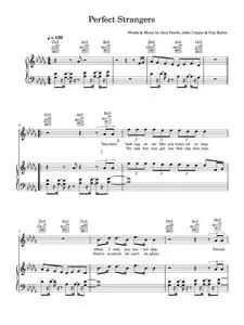 Perfect Strangers (featuring JP Cooper) - JP Cooper, Jonas Blue (Piano-Vocal-Guitar (Piano Accompaniment))