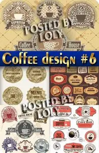 Coffee Designs #6 - Stock Vector
