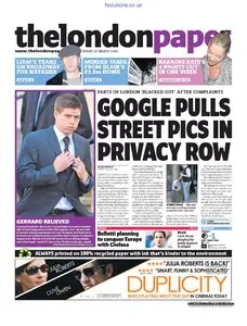 The London Paper 20 March 2009