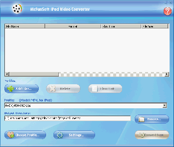 McFunSoft iPod Video Converter ver.7.9.2.1