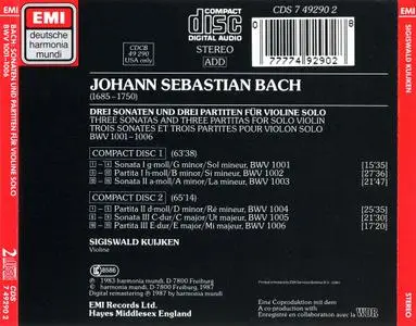 Sigiswald Kuijken - Johann Sebastian Bach:  Sonaten & Partiten BWV 1001-1006 (1987)
