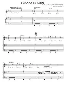 I Wanna Be A Boy (Teacher's Pet Theme) - Brian Woodbury, Teacher's Pet (Piano-Vocal-Guitar)