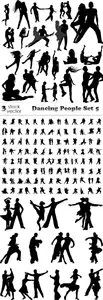 Vectors - Dancing People Set 5