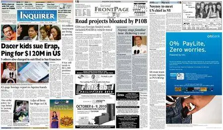 Philippine Daily Inquirer – September 18, 2010