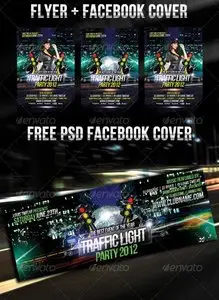 GraphicRiver Traffic Light Party Flyer + Facebook Timeline