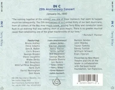 Terry Riley - In C - 25th Anniversary Concert (1995)