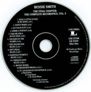 Bessie Smith - The Complete Recordings Vol. 5: The Final Chapter (1996) {2CD Set Columbia C2K 57546 rec 1931-1933}