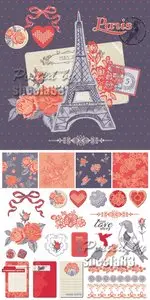 Romantic Elements Vector