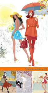 Woman vector set 3