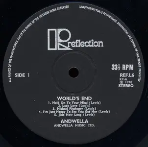 Andwella - Worlds End (Reflection 1970) 24-bit/96kHz Vinyl Rip