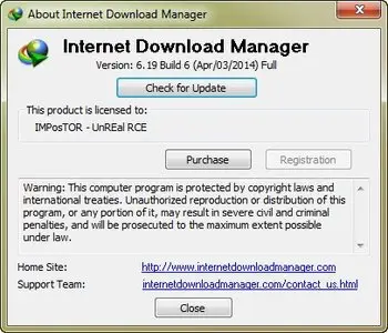 Internet Download Manager 6.19 Build 6