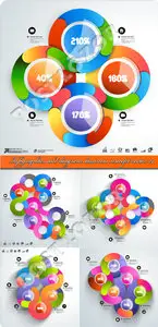 Infographics and diagram business concept vector 14