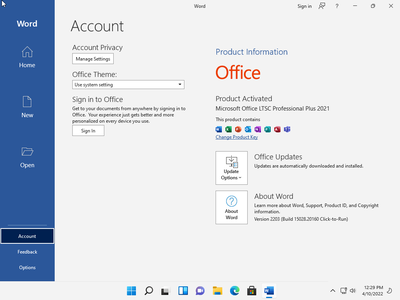 Windows 11 Pro 21H2 Build 22000.593 (x64) (No TPM Required) With Office 2021 Pro Plus Multilingual Preactivated
