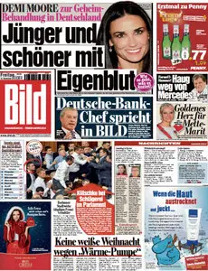 Bild Zeitung vom 14 Dezember 2012