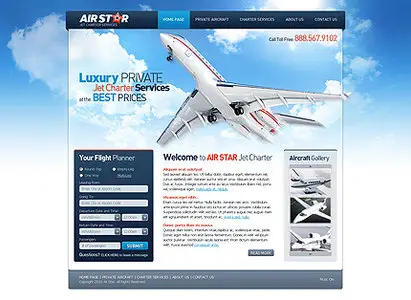 FlashMint 2859 Airlines XML gallery flash template