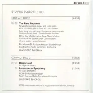 Sylvano Bussotti - The Rara Requiem (1993)