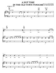 (There'll Be) A Hot Time In The Old Town Tonight - Bessie Smith, Clarence Williams, Fats Waller, Lou (Piano-Vocal-Guitar