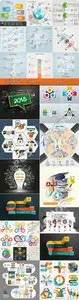 Infographics and diagram business concept vector 18