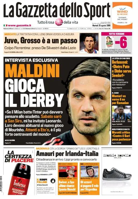 La Gazzetta dello Sport (25-08-09)