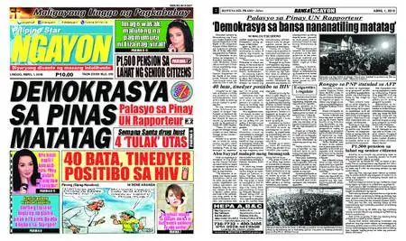 Pilipino Star Ngayon – Abril 01, 2018